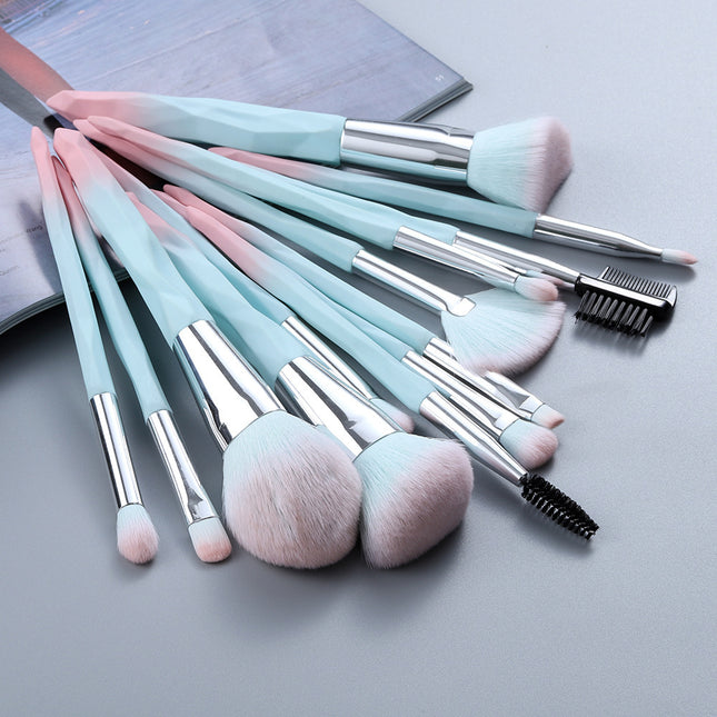 BROCHA DE MAQUILLAJE CON MANGO DE DIAMANTE