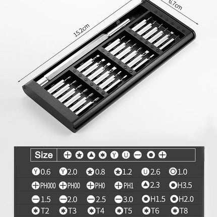 24 In 1 Mini Screwdriver Set With Case