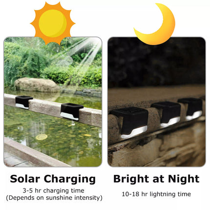 4 Solar LED Bright Deck Lights