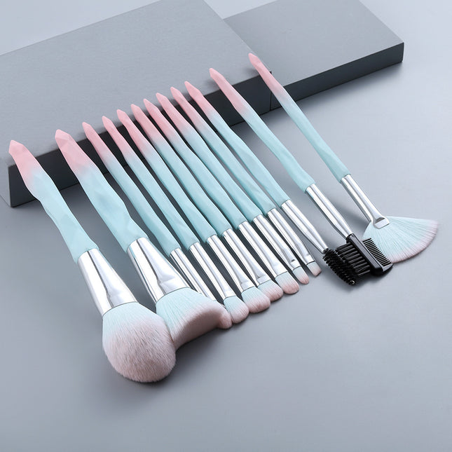 BROCHA DE MAQUILLAJE CON MANGO DE DIAMANTE