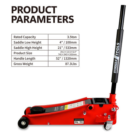 Floor Jacks, 3.5 Ton