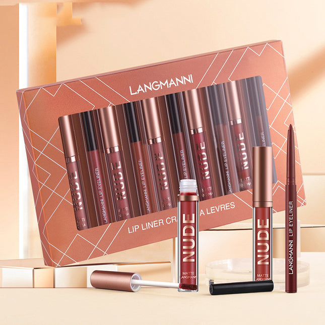 SET DE LABIALES Y DELINEADORES